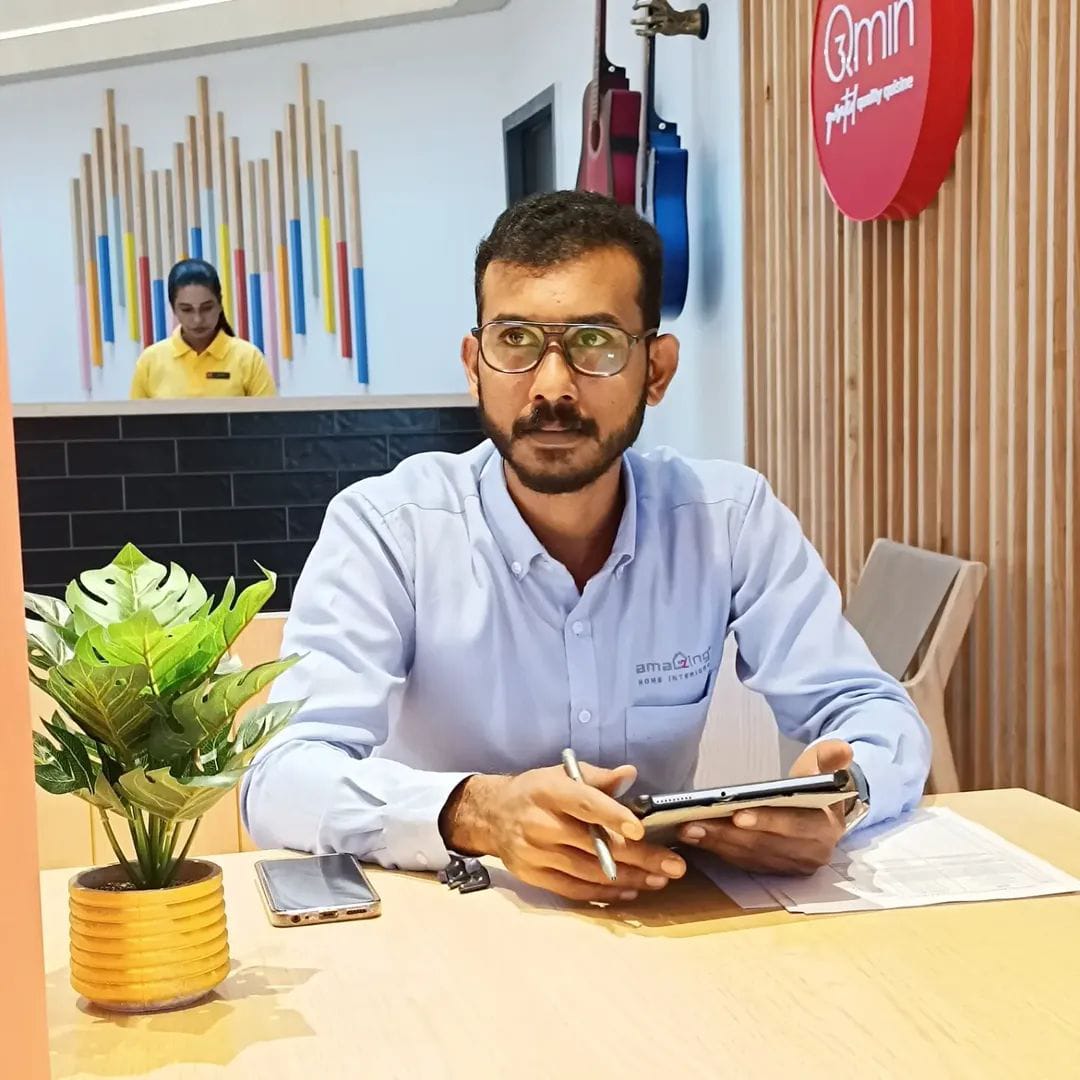 Niju George at work